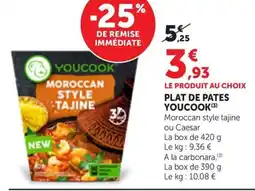 Maximarché YOUCOOK Plat de pates offre