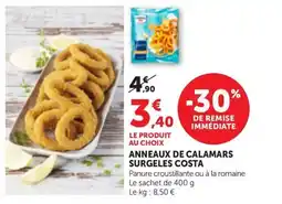 Maximarché COSTA Anneaux de calamars surgeles offre