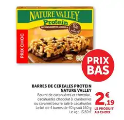 Maximarché NATURE VALLEY Barres de cereales protein offre