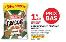 Maximarché MENGUY'S Cracky's souffles de mais offre