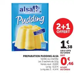 Maximarché ALSA Preparation pudding offre