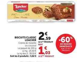 Maximarché LOACKER Biscuits classic offre
