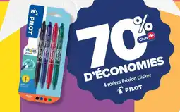 Carrefour Market PILOT 4 rollers Frixion clicker offre
