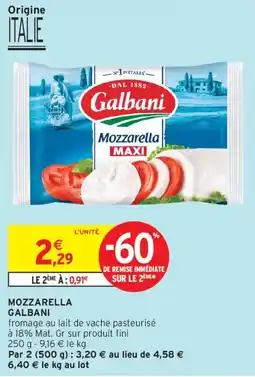Intermarché Galbani Mozzarella offre