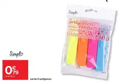 Carrefour Market Simplø Surligneurs offre