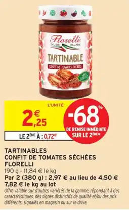 Intermarché Florelli Tartinables offre