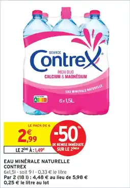 Intermarché Contrex Eau minérale naturelle offre