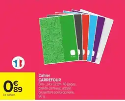 Carrefour Market Cahier CARREFOUR offre