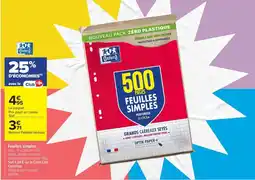 Carrefour Market Oxford Feuilles simples offre