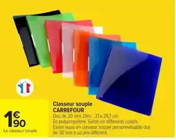 Carrefour Market Classeur souple CARREFOUR offre