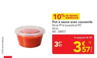 METRO Pot à sauce avec couvercle offre