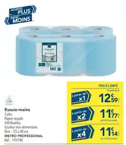 METRO METRO PROFESSIONAL Essuie-mains offre