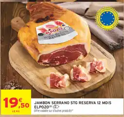 Intermarché Contact Elpozo jambon serrano stg reserva offre