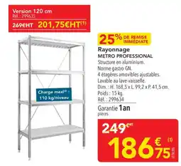 METRO METRO PROFESSIONAL Rayonnage offre
