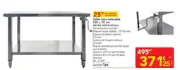 METRO Metro Professional table inox relevable offre