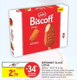 Intermarché Hyper Lotus Biscoff sticks offre