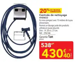 METRO HYENCO Centrale de nettoyage offre