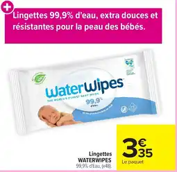 Carrefour Market WATERWIPES Lingettes offre