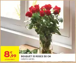 Intermarché Contact LE BOUQUET BOUQUET 15 ROSES 50 CM offre