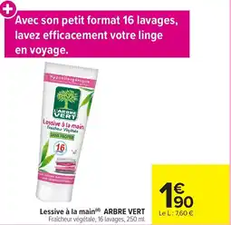 Carrefour Market ARBRE VERT Lessive à la main offre