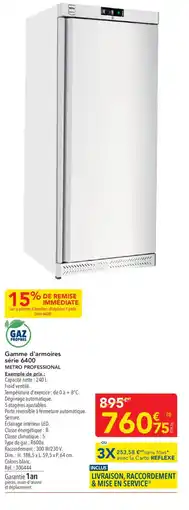 METRO METRO PROFESSIONAL armoire réfrigérée 1 porte offre