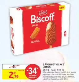Intermarché Contact LOTUS BÂTONNET GLACE offre