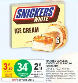 Intermarché Contact SNICKERS ICE CREAM offre