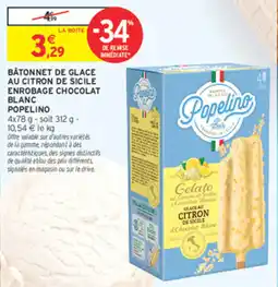 Intermarché Contact Popelino Bâtonnet de glace offre