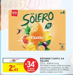 Intermarché Contact SOLERO BÂTONNET EXOTIC offre