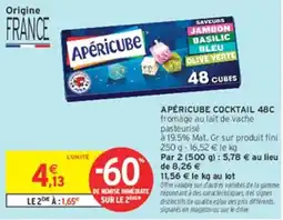Intermarché Contact APÉRICUBE offre