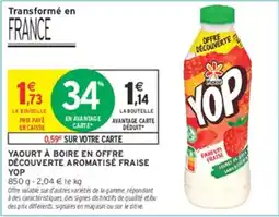 Intermarché Hyper YOP Yaourt à boire aromatisé fraise offre