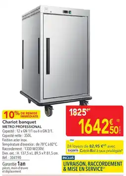 METRO METRO PROFESSIONAL Chariot banquet offre