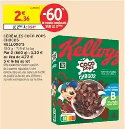 Intermarché Hyper Kellogg's Coco Pops Chocos offre