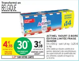 Intermarché Contact Actimel Yaourt à boire offre