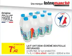 Intermarché Contact Intermarché LAIT UHT DEMI-ÉCRÉMÉ BOUTEILLE offre