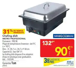 METRO METRO PROFESSIONAL Chafing dish offre