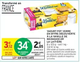 Intermarché Contact La Laitière Yaourt Pot Verre offre