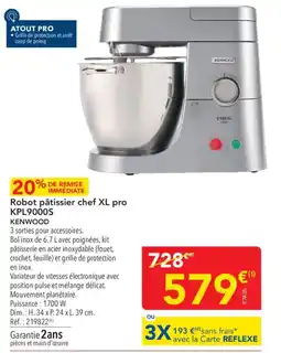 METRO KENWOOD Robot pâtissier chef XL pro offre
