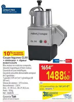 METRO ROBOT-COUPE Coupe-légumes CL50 offre