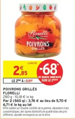 Intermarché Hyper Florelli Poivrons grillés offre