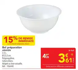 METRO ARAVEN Bol préparation offre