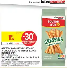 Intermarché Hyper BOUTON D'OR GRESSINS offre