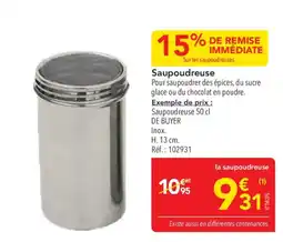 METRO DE BUYER Saupoudreuse offre