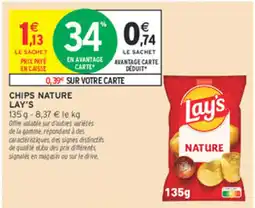 Intermarché Contact Lay's Chips Nature offre