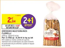 Intermarché Contact Grissoni Gressins multigraines offre