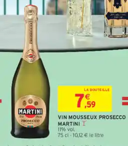 Intermarché Contact Martini Vin mousseux prosecco offre