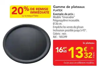 METRO PLATEX plateau offre