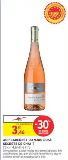 Intermarché Contact Secrets de Chai Cabernet d'Anjou Rosé offre