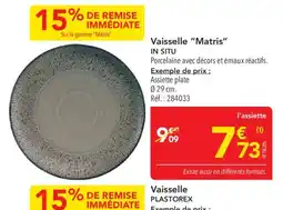 METRO Matris Assiette plate offre