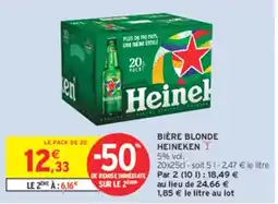 Intermarché Hyper Heineken Bière blonde offre